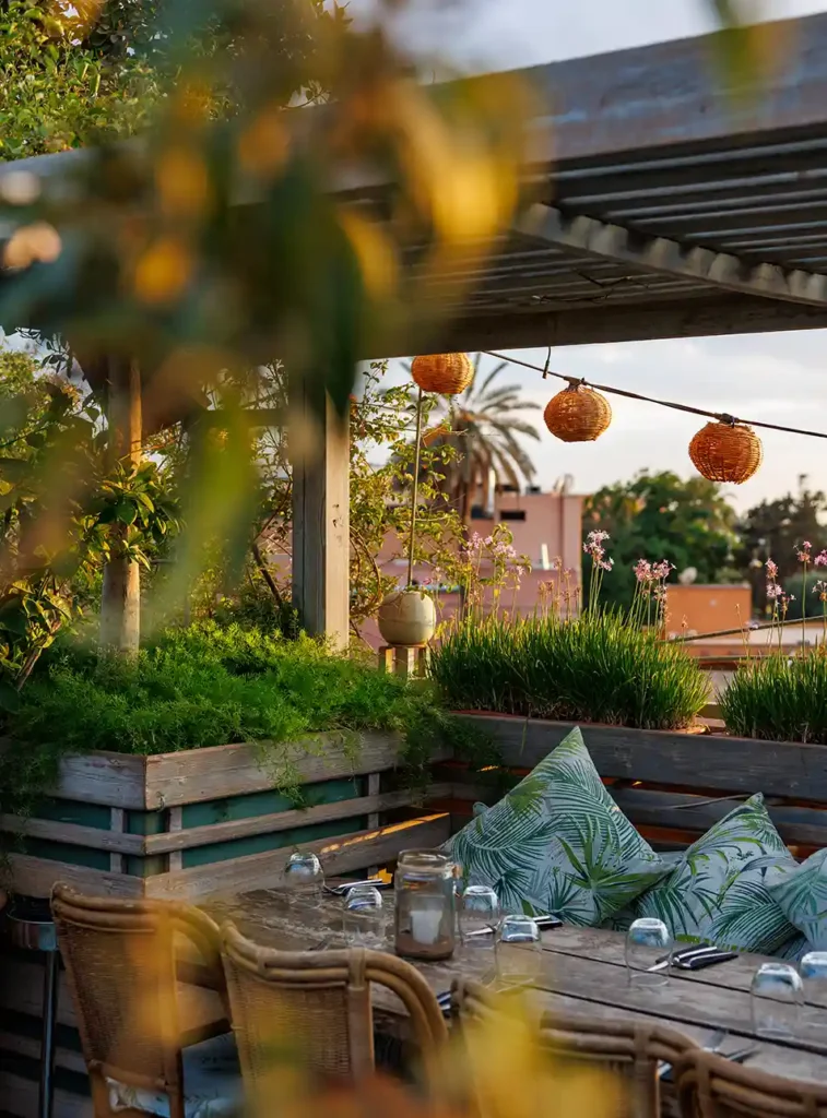 Rooftopbars en restaurants Marrakech: Kabana