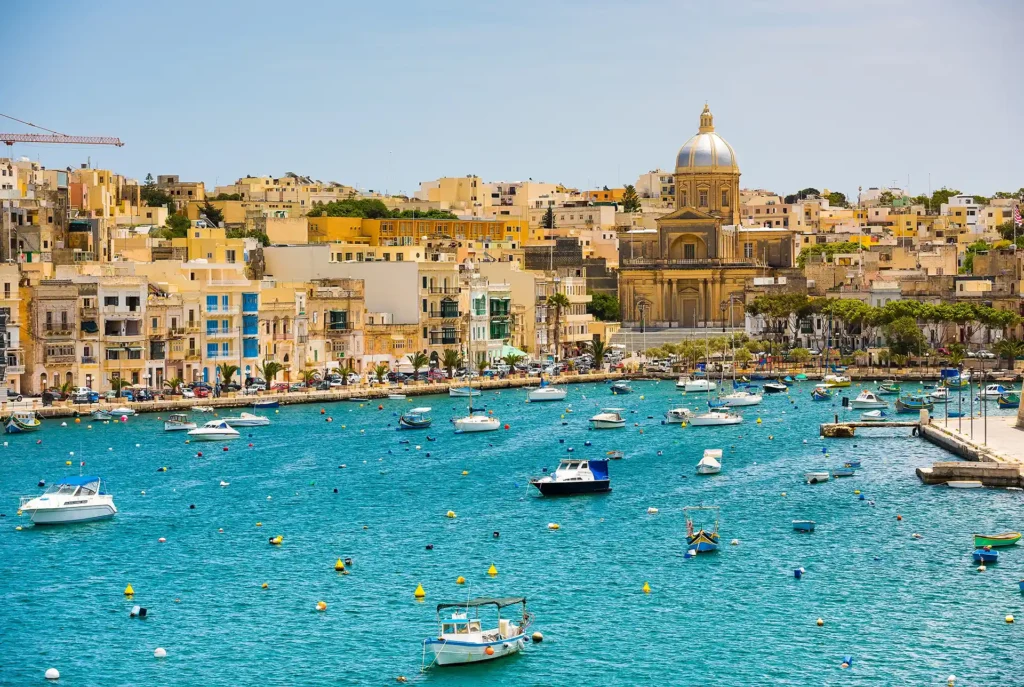 Valletta hoofdstad Malta, boot