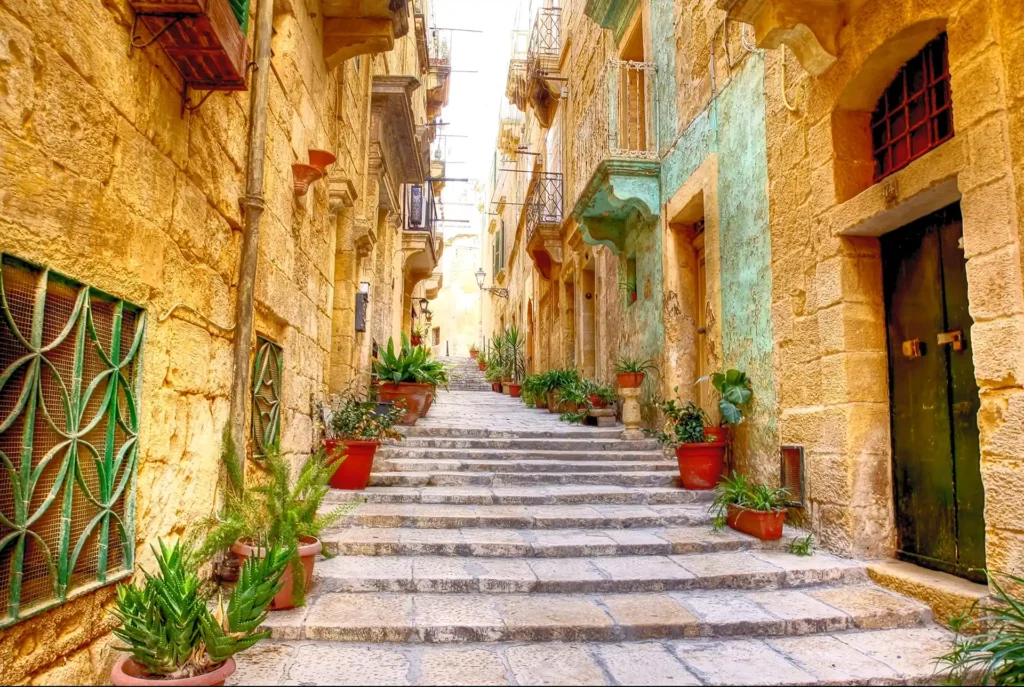 Valletta hoofdstad Malta, straten