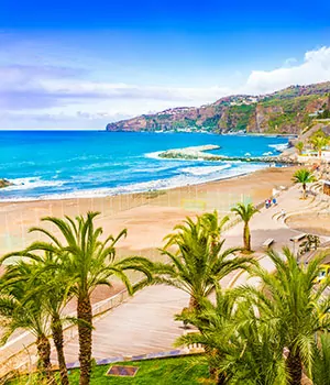 Stranden Madeira; aangelegde stranden