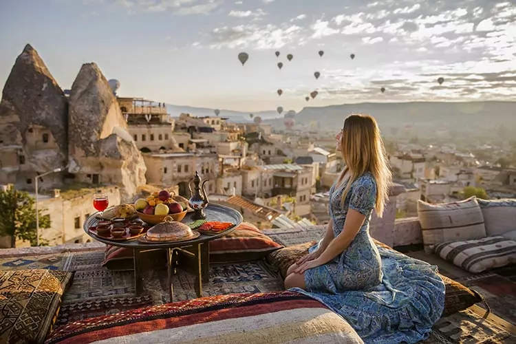 Cappadocië Turkije, vrouw