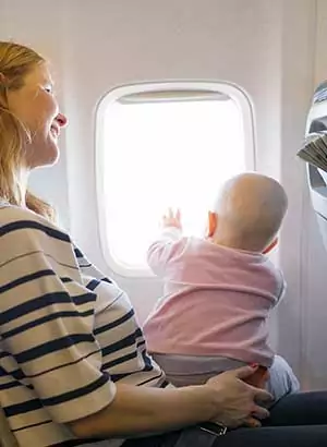 Vliegen met een baby