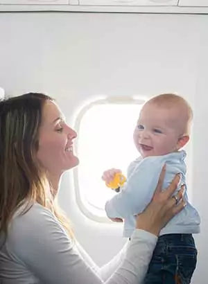 Vliegen met een baby